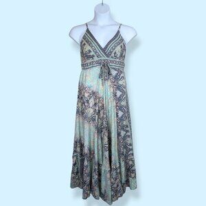 NWT Palak Paisley Metallic Maxi Dress